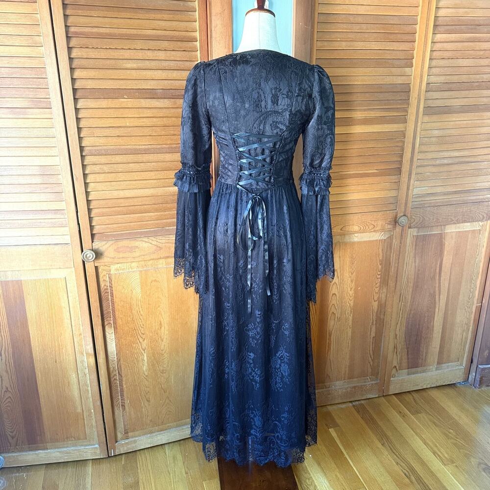 Dark in Love Gothic Victorian Vampire Medieval Ophelia's Pleasures Dress - Picture 11 of 17